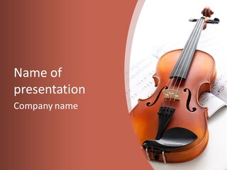 Music Sepia Web PowerPoint Template