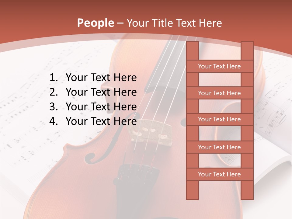 Music Sepia Web PowerPoint Template