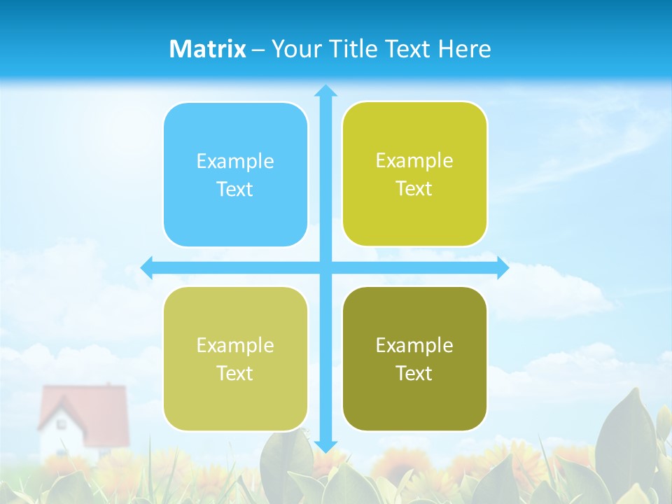 Meadow Agriculture Blue PowerPoint Template