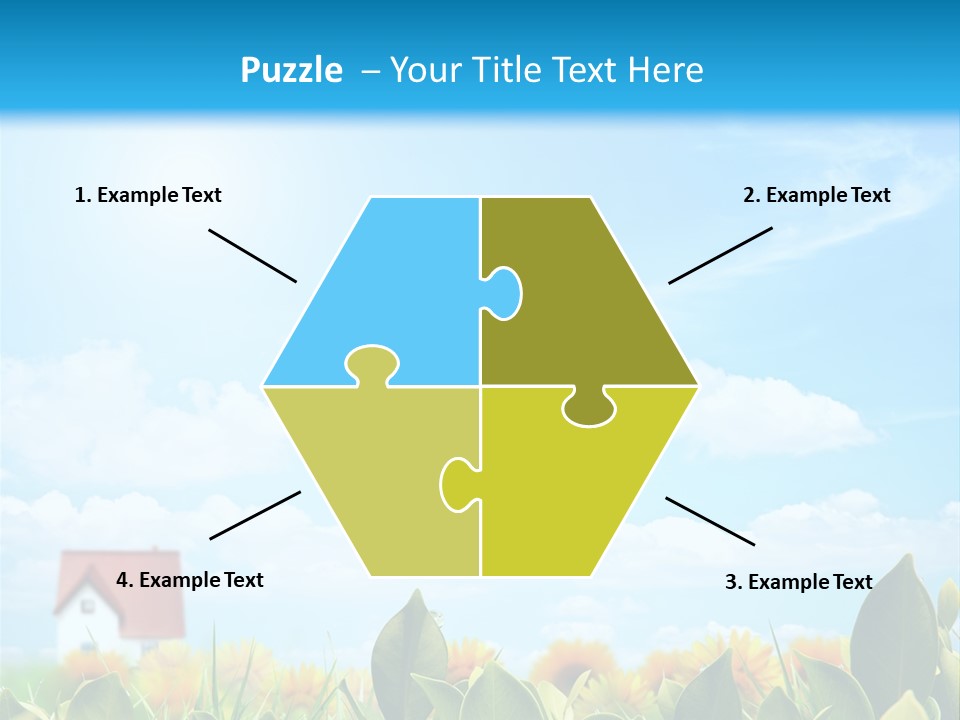 Meadow Agriculture Blue PowerPoint Template