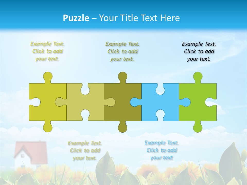 Meadow Agriculture Blue PowerPoint Template