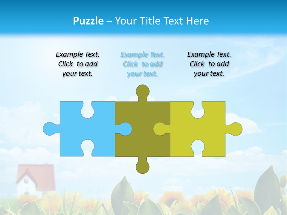 Meadow Agriculture Blue PowerPoint Template