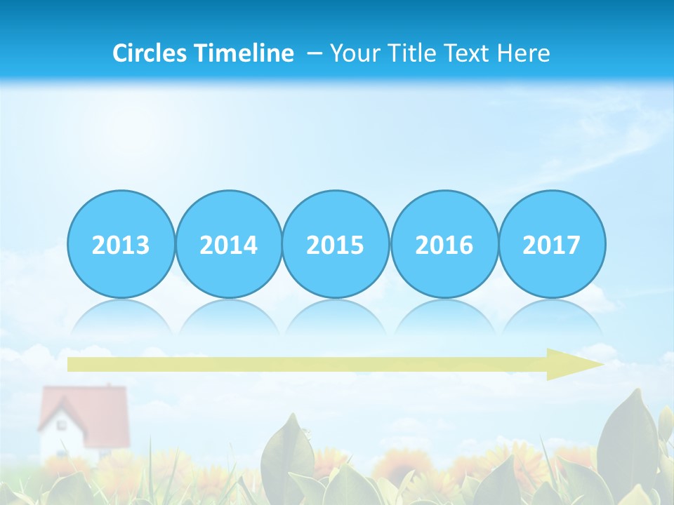 Meadow Agriculture Blue PowerPoint Template