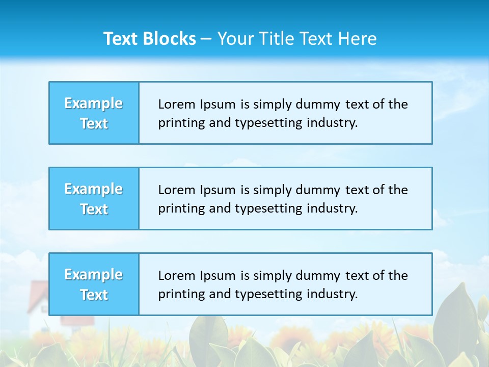 Meadow Agriculture Blue PowerPoint Template