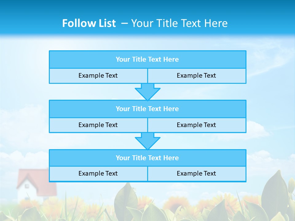 Meadow Agriculture Blue PowerPoint Template