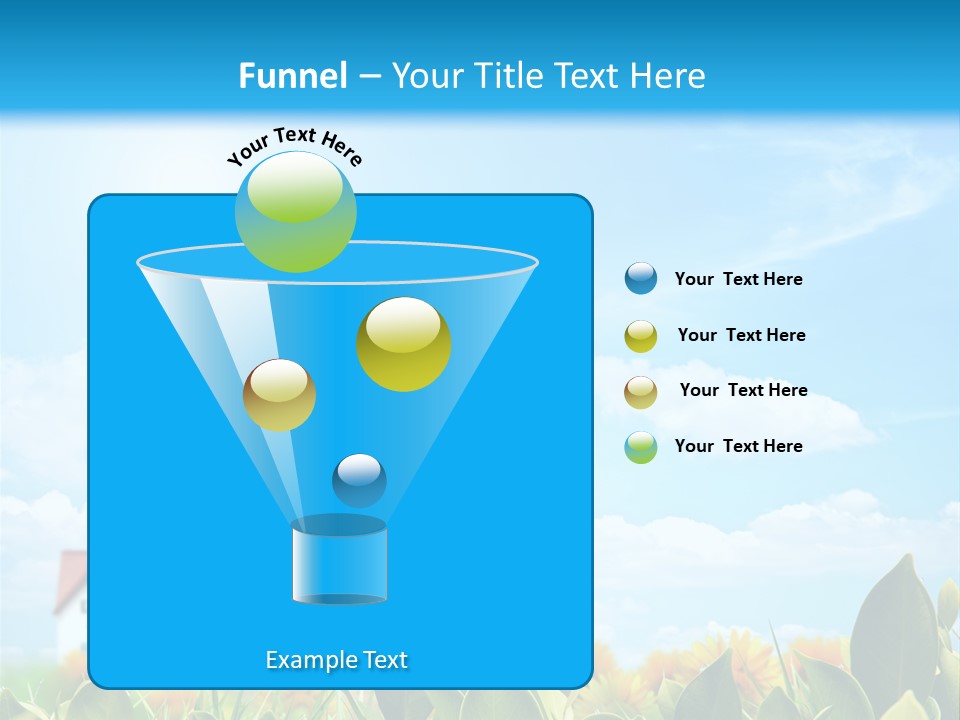 Meadow Agriculture Blue PowerPoint Template