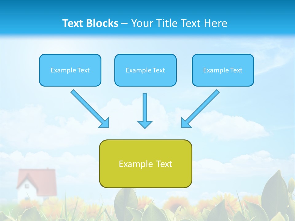 Meadow Agriculture Blue PowerPoint Template