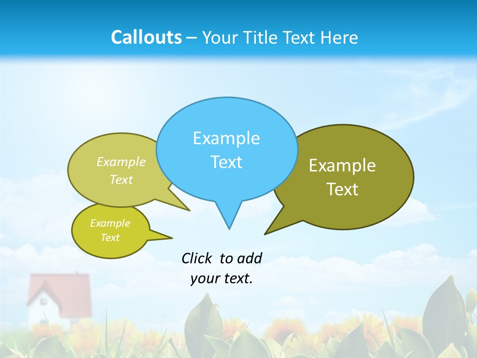 Meadow Agriculture Blue PowerPoint Template