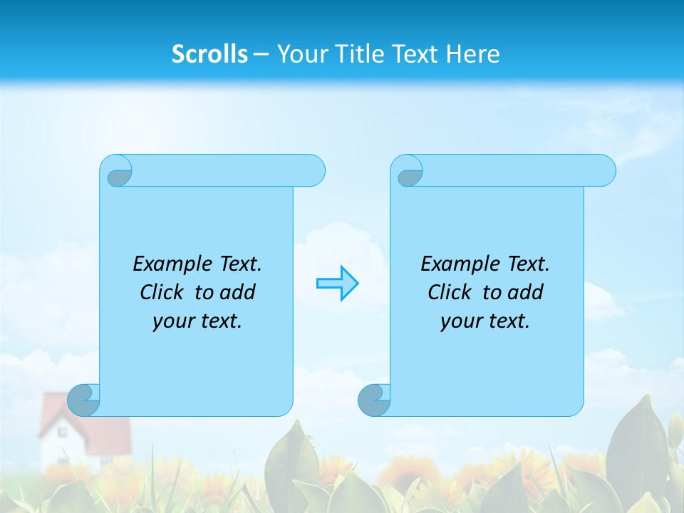 Meadow Agriculture Blue PowerPoint Template