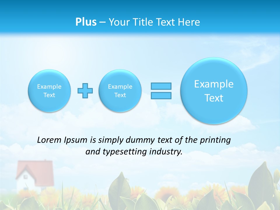 Meadow Agriculture Blue PowerPoint Template