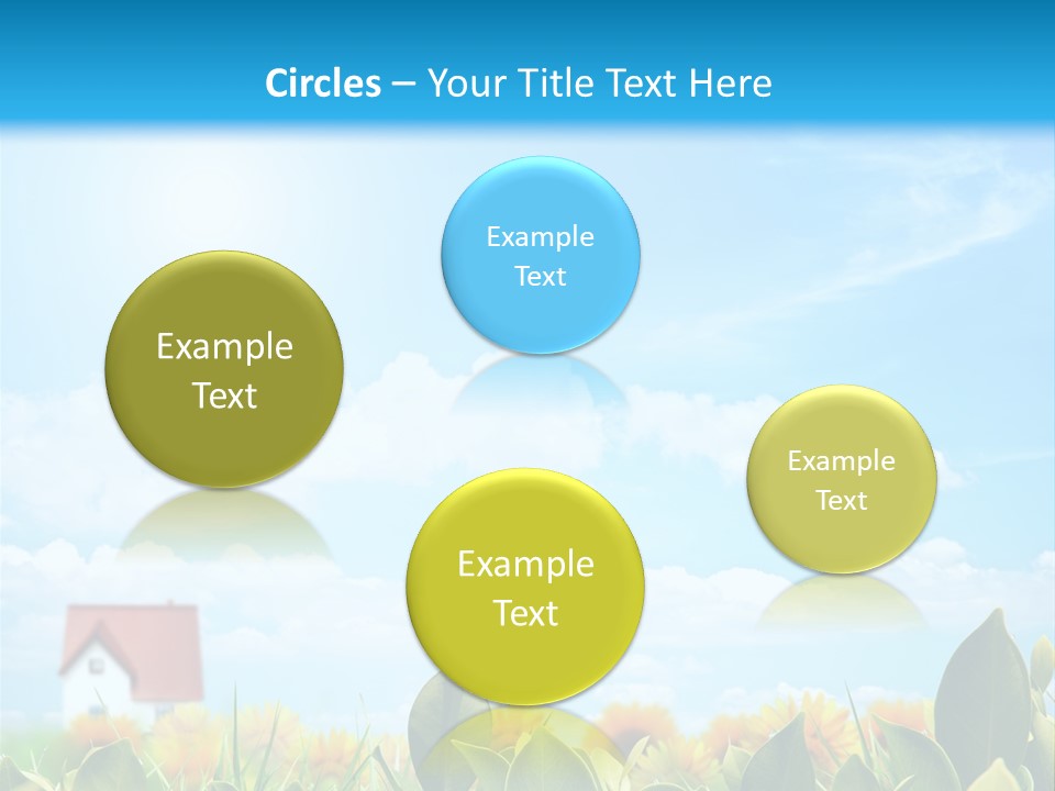 Meadow Agriculture Blue PowerPoint Template