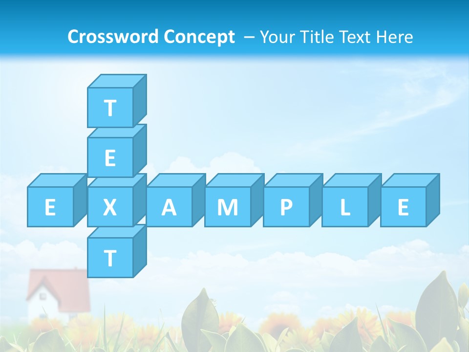 Meadow Agriculture Blue PowerPoint Template