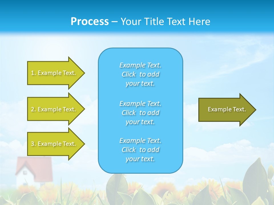 Meadow Agriculture Blue PowerPoint Template