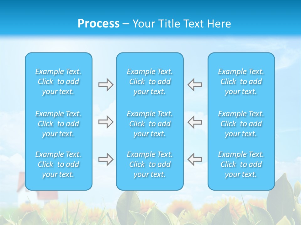 Meadow Agriculture Blue PowerPoint Template