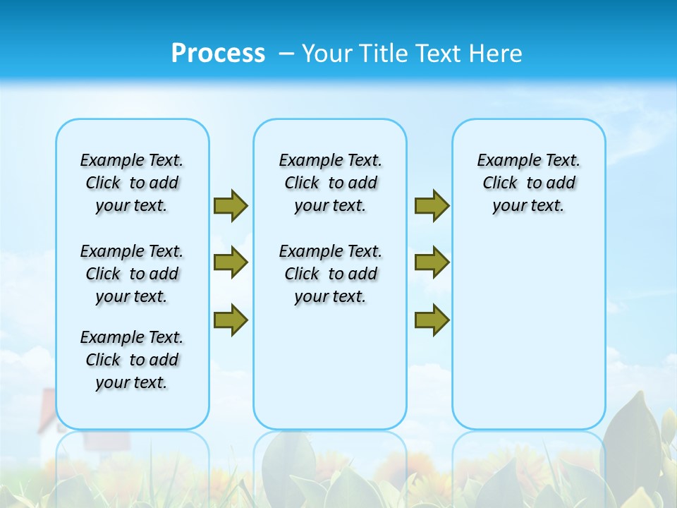 Meadow Agriculture Blue PowerPoint Template