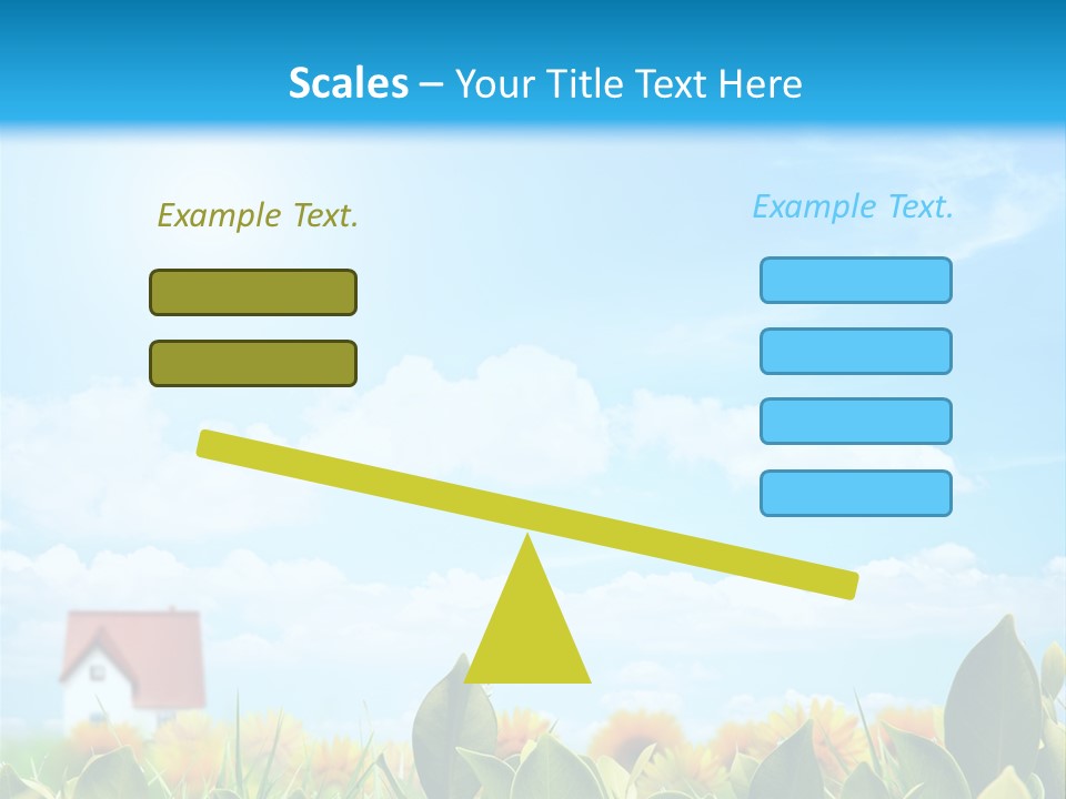 Meadow Agriculture Blue PowerPoint Template