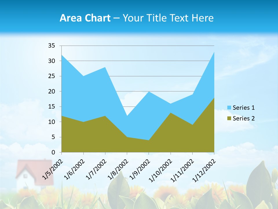 Meadow Agriculture Blue PowerPoint Template