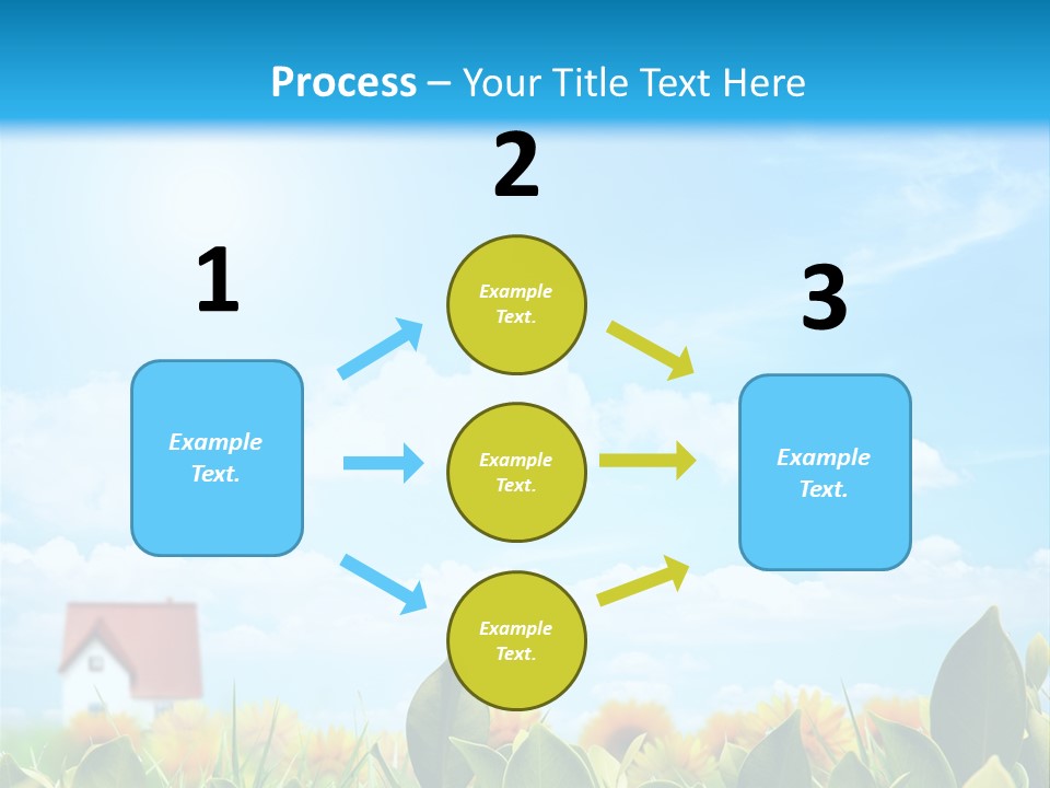 Meadow Agriculture Blue PowerPoint Template