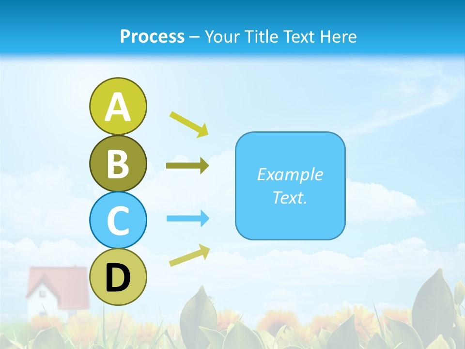 Meadow Agriculture Blue PowerPoint Template