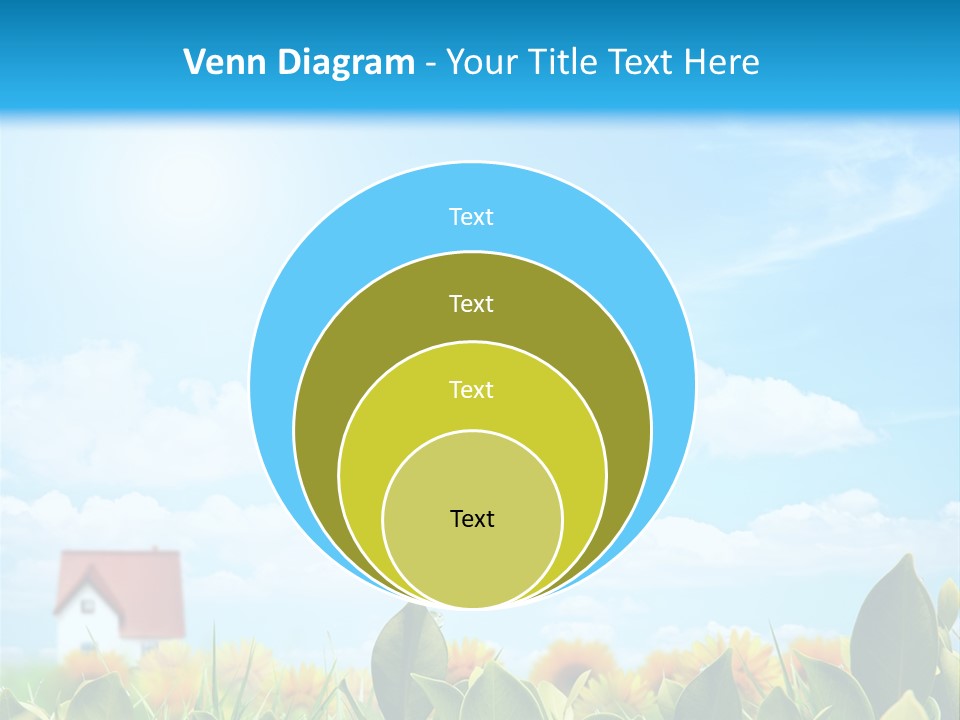 Meadow Agriculture Blue PowerPoint Template