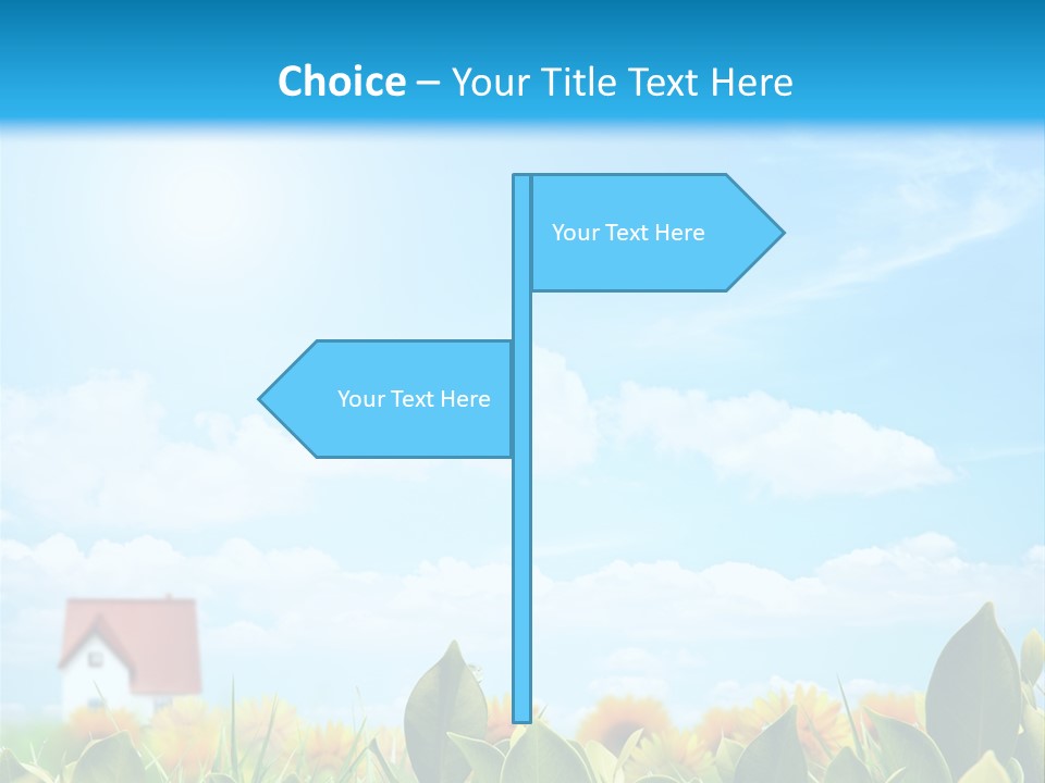 Meadow Agriculture Blue PowerPoint Template