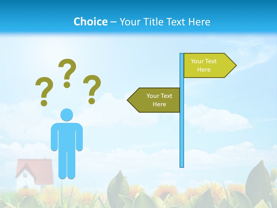 Meadow Agriculture Blue PowerPoint Template