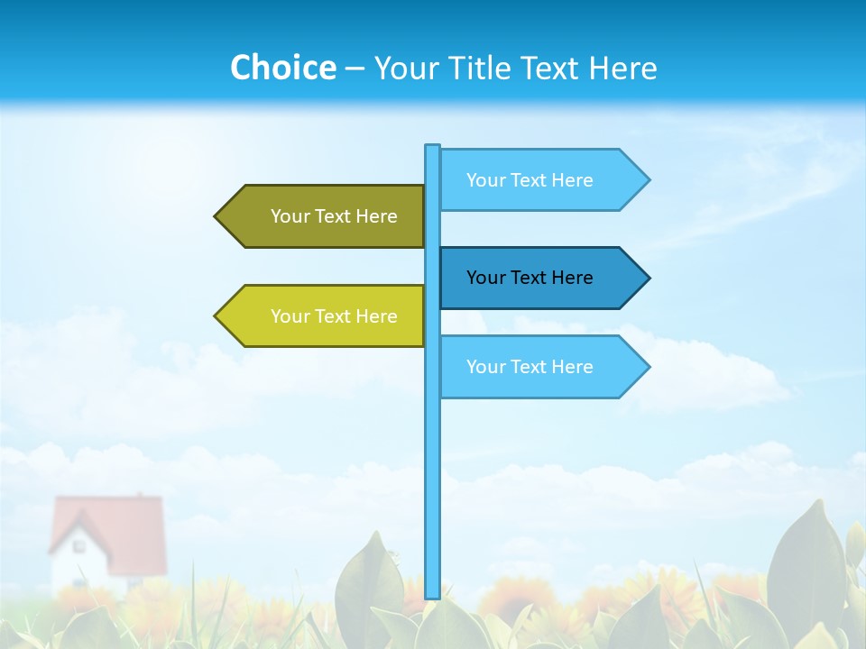 Meadow Agriculture Blue PowerPoint Template