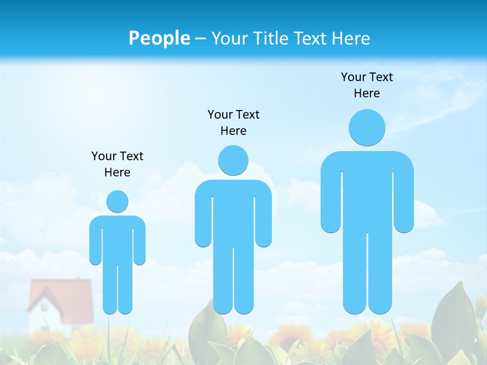 Meadow Agriculture Blue PowerPoint Template