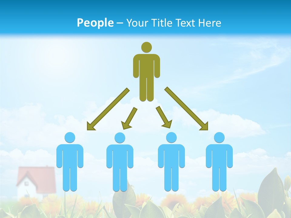 Meadow Agriculture Blue PowerPoint Template