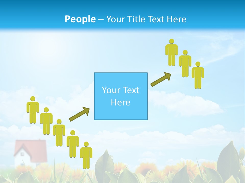 Meadow Agriculture Blue PowerPoint Template