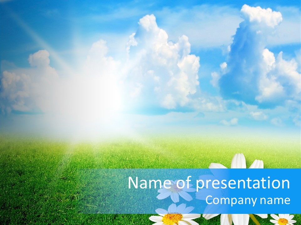 Farm Flora Yellow PowerPoint Template