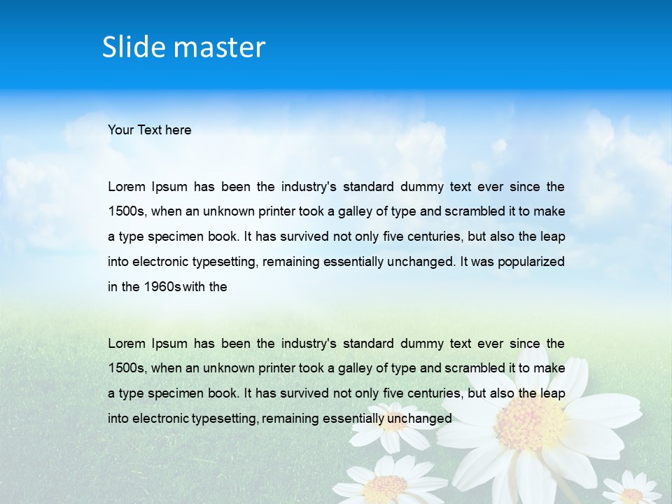 Farm Flora Yellow PowerPoint Template