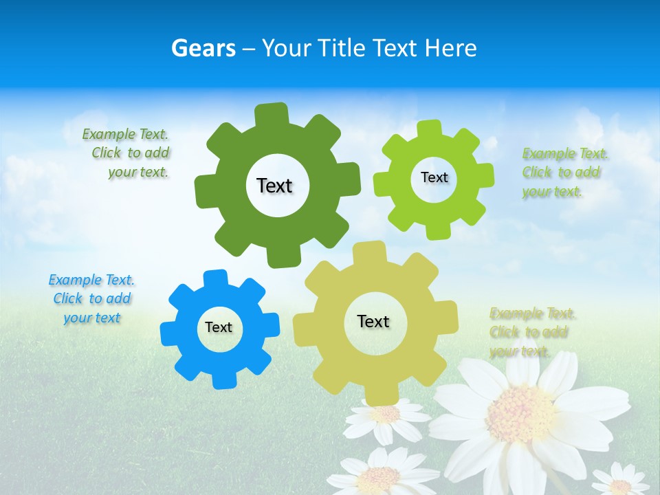 Farm Flora Yellow PowerPoint Template