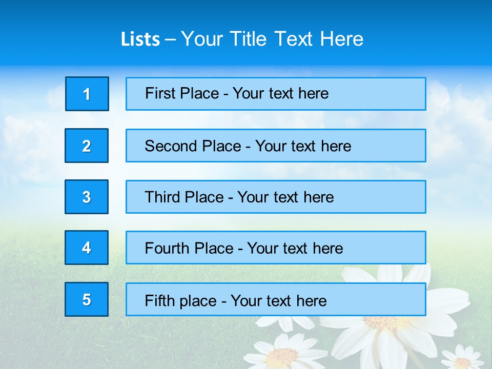 Farm Flora Yellow PowerPoint Template