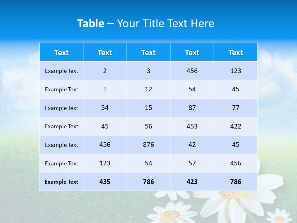 Farm Flora Yellow PowerPoint Template