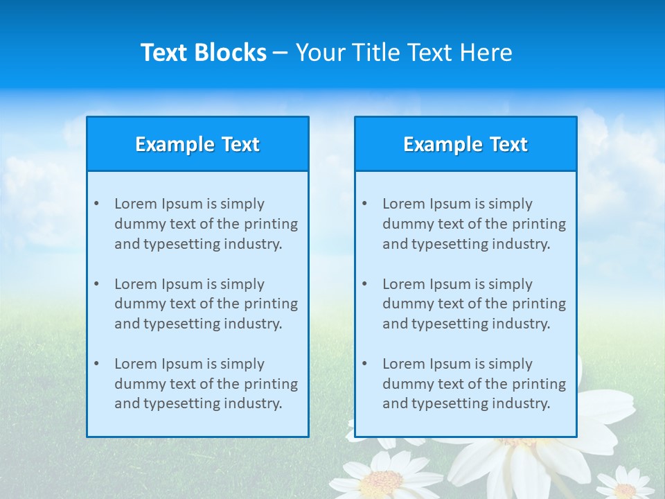 Farm Flora Yellow PowerPoint Template