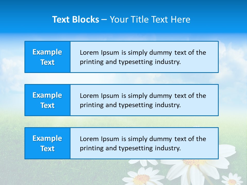 Farm Flora Yellow PowerPoint Template