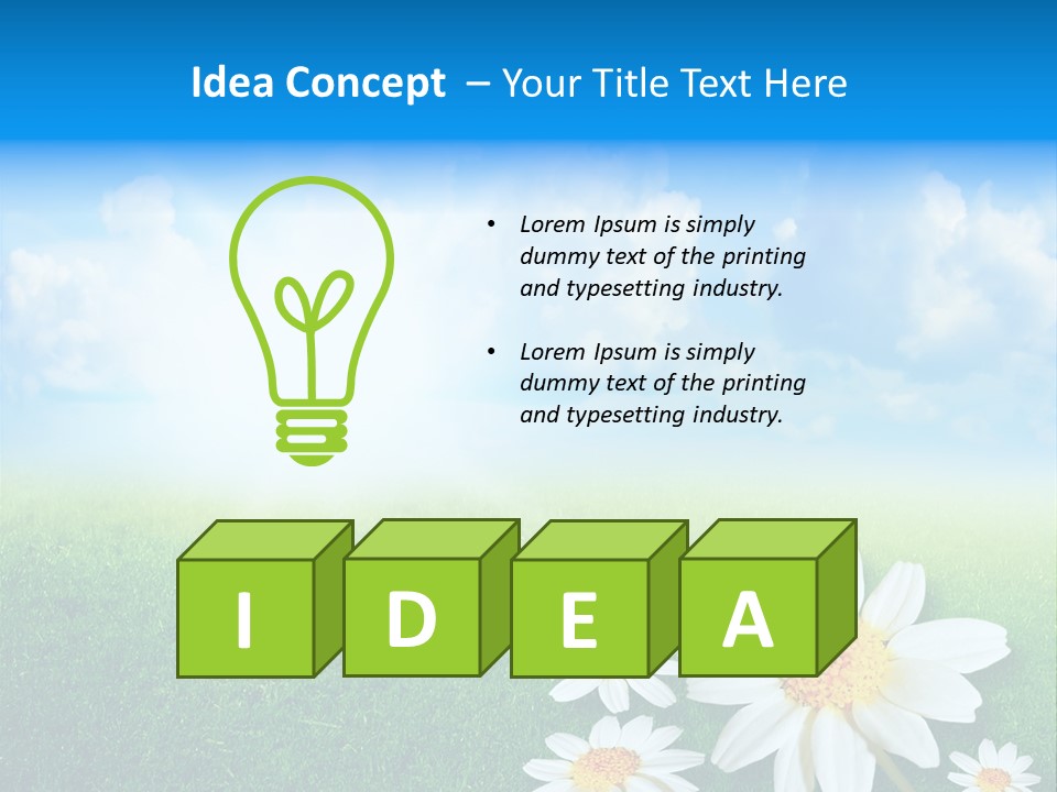 Farm Flora Yellow PowerPoint Template