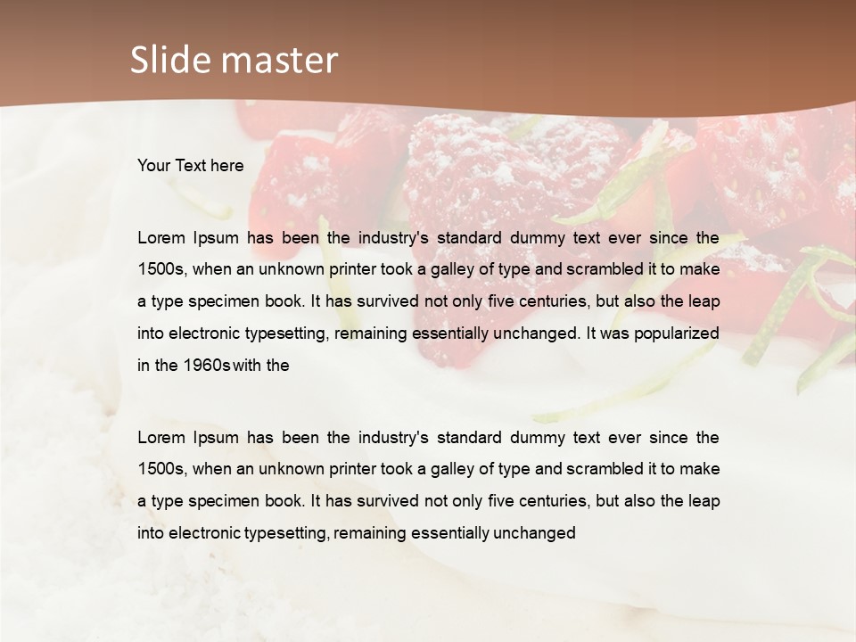 Red Vibrant Sauce PowerPoint Template