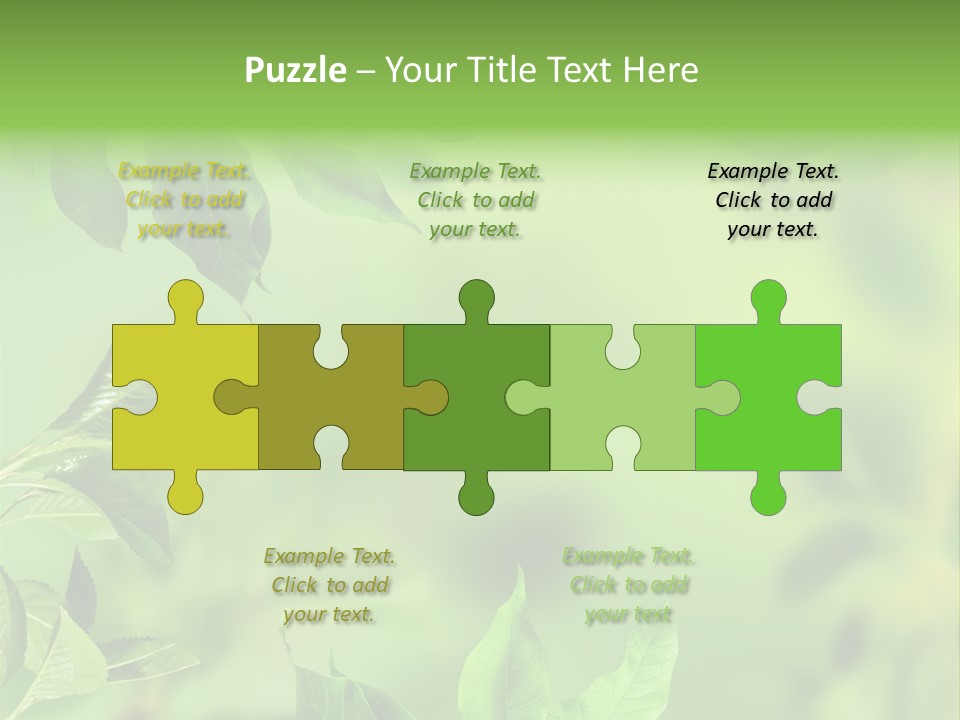 Group Beautiful Decoration PowerPoint Template