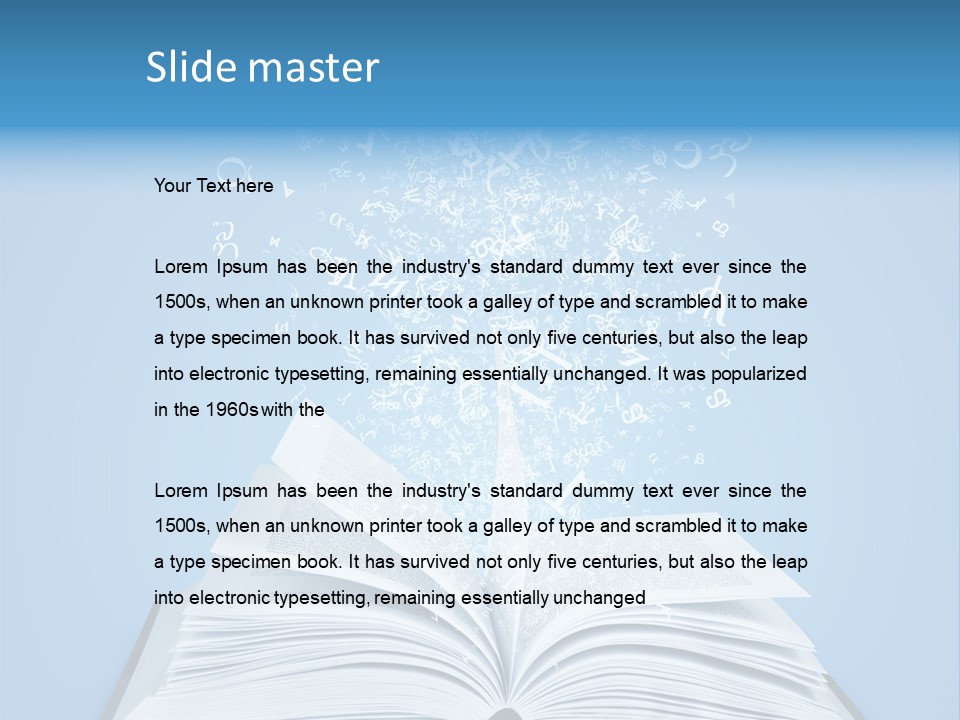 Letter Research Learning PowerPoint Template
