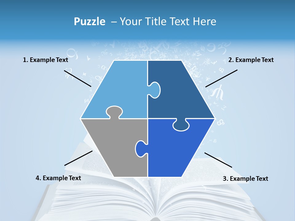 Letter Research Learning PowerPoint Template