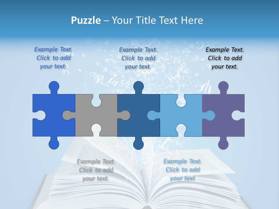 Letter Research Learning PowerPoint Template