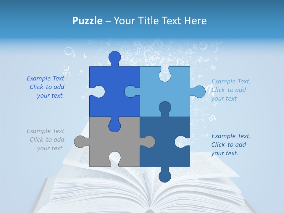 Letter Research Learning PowerPoint Template