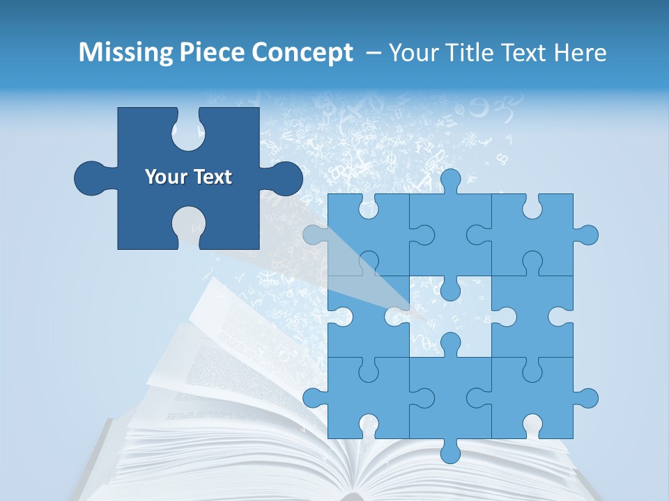 Letter Research Learning PowerPoint Template