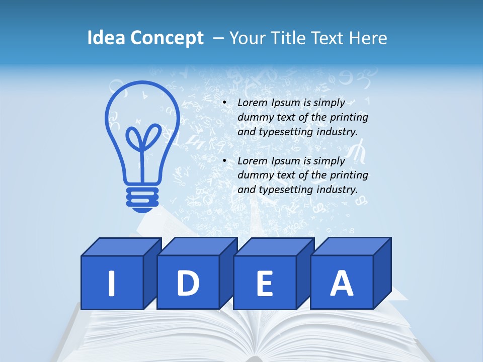 Letter Research Learning PowerPoint Template