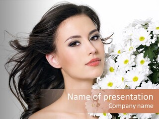 Sensuality Sexy Hair PowerPoint Template