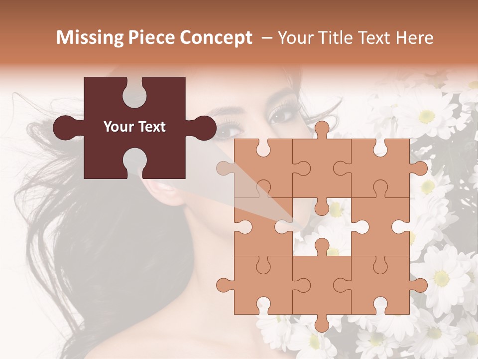 Sensuality Sexy Hair PowerPoint Template