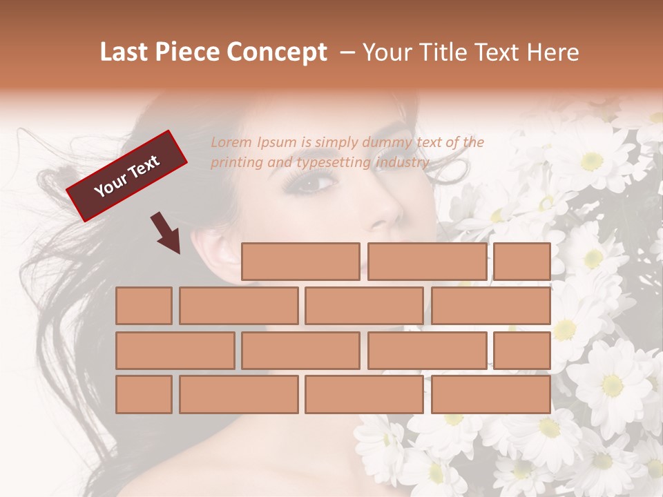Sensuality Sexy Hair PowerPoint Template