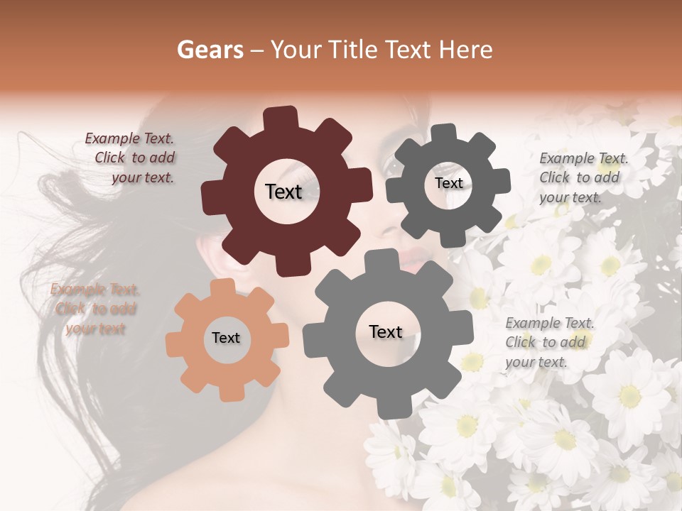 Sensuality Sexy Hair PowerPoint Template